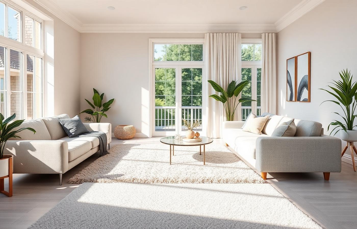 Freshly cleaned carpet in a bright Alberta home